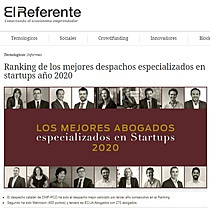 Ranking de los mejores despachos especializados en startups ao 2020